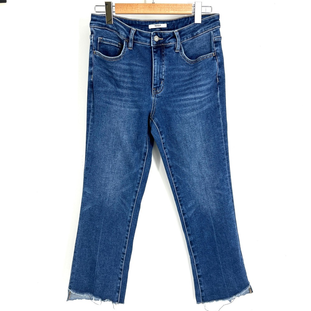 Bayeas Authentic Style Straight Leg Raw Hem Blue Jeans Size 30 BYF1178